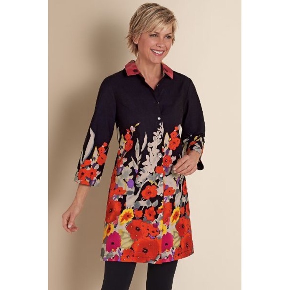 Soft Surroundings Provence Tunic Shirt - Picture 2 of 7